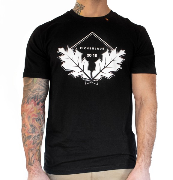 Eichenlaub T-shirt Logo schwarz