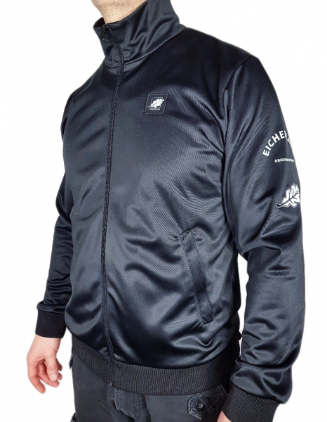 Eichenlaub Trainingsjacke small Logo schwarz
