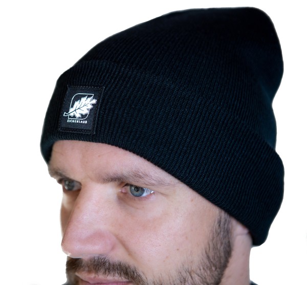 Eichenlaub Mütze Logo schwarz